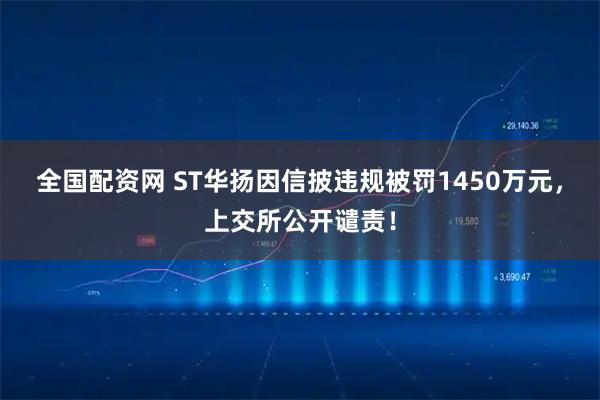 全国配资网 ST华扬因信披违规被罚1450万元，上交所公开谴责！